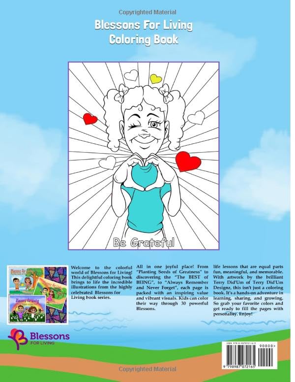 Blessons For Living Coloring Book