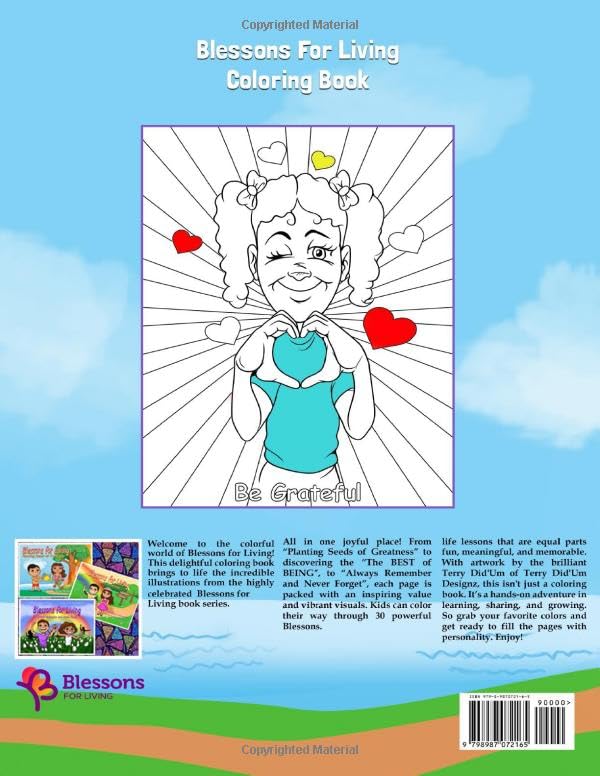 Blessons For Living Coloring Book